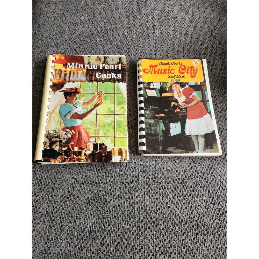 2 Minnie Pearl’s Music City Cookbook 1970 Vintage Country Music Recipes Pictures